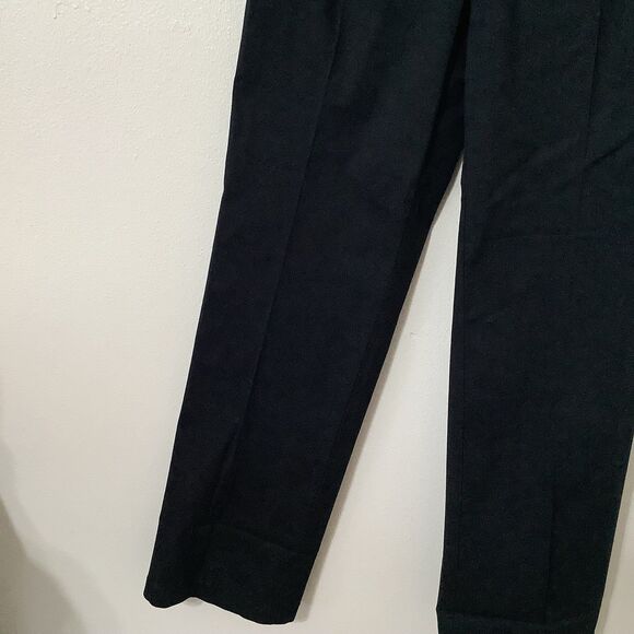 NWT Liz Claiborne Jackie Stretch Straight Leg Black Casual Pants 4 - Picture 3 of 10